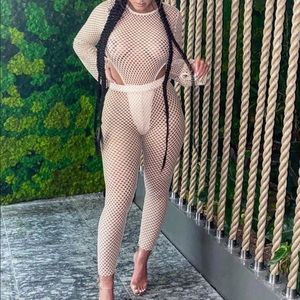Mesh 2 Piece Nude Set